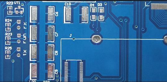 HASL LF蓝色焊罩PCB