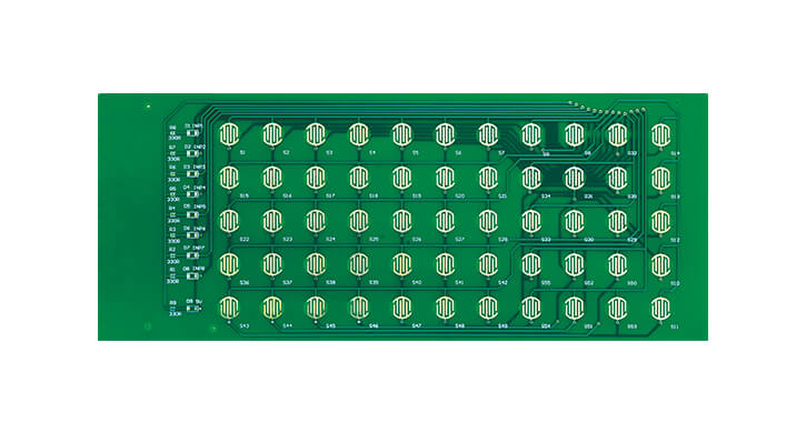 双PCB具有薄键盘PCB和0.4mm饰板厚度