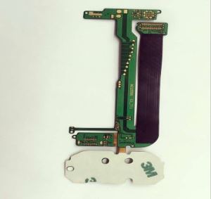 4层自动刚性柔性PCB带BALCK焊接梳理颜色和屏蔽材料